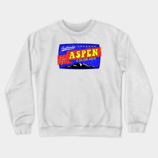 Skiing Aspen Colorado Ski Snowboarding Crewneck Sweatshirt